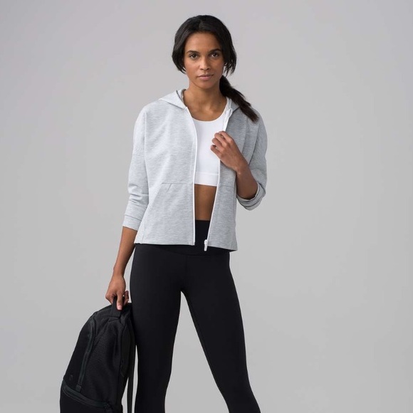 lululemon athletica Jackets & Blazers - Lululemon Minimal Hoodie in Heathered‎ Power Grey